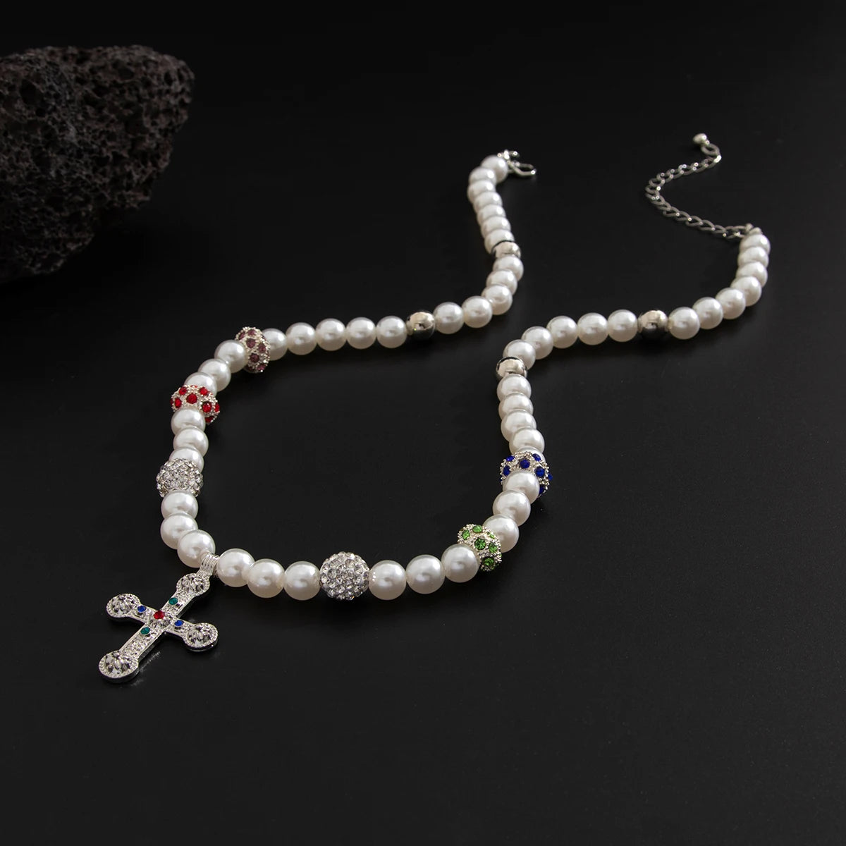 Pearl Cross Chain