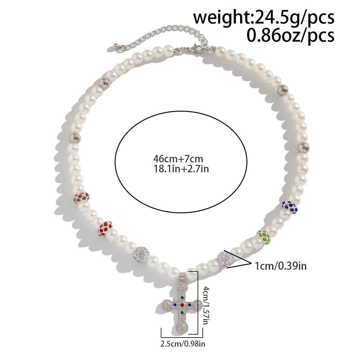 Pearl Cross Chain